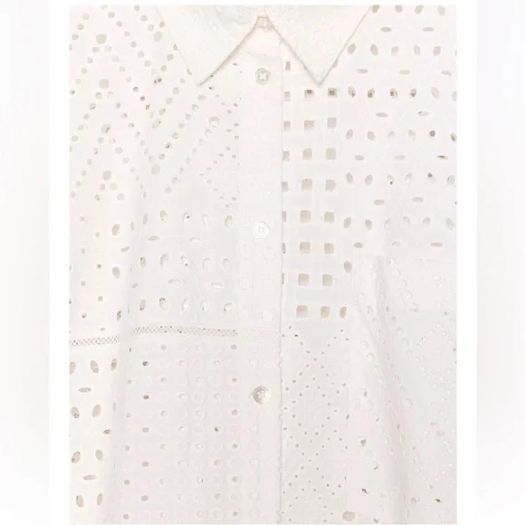 Zara ZW Collection Embroidered Eyelet Dress - Picture 11 of 12